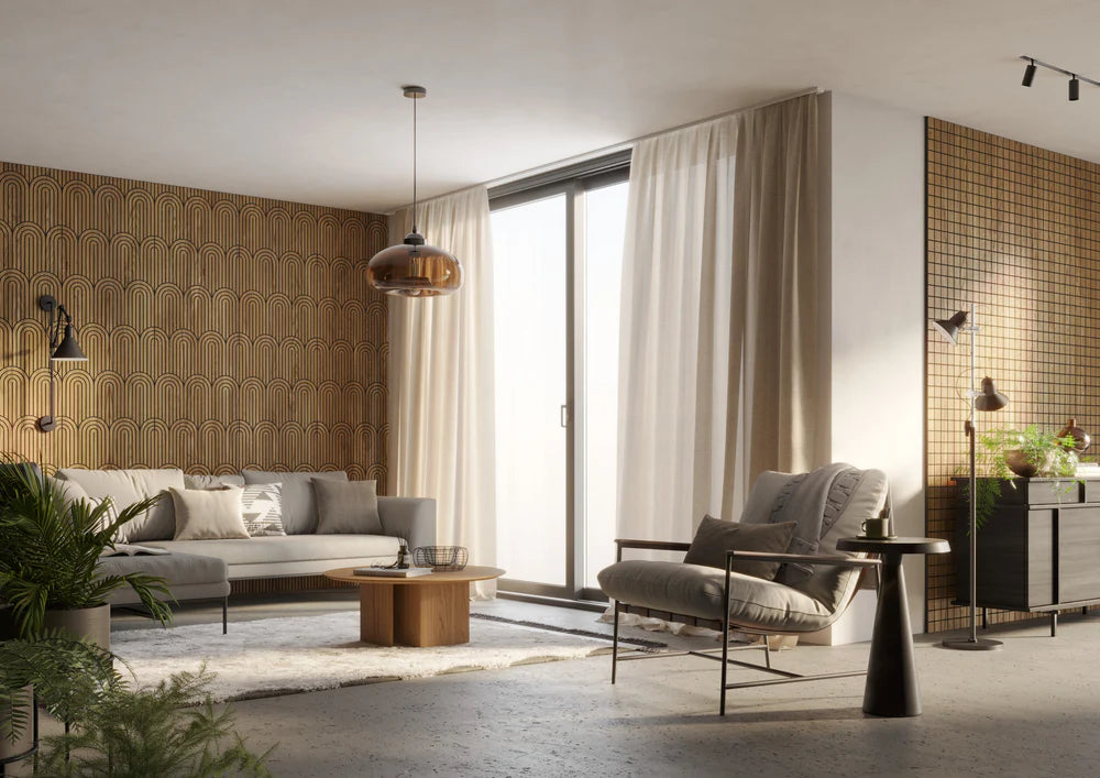 Frēzētais panelis Isala 60/275 cm Amerikāņu valrieksts