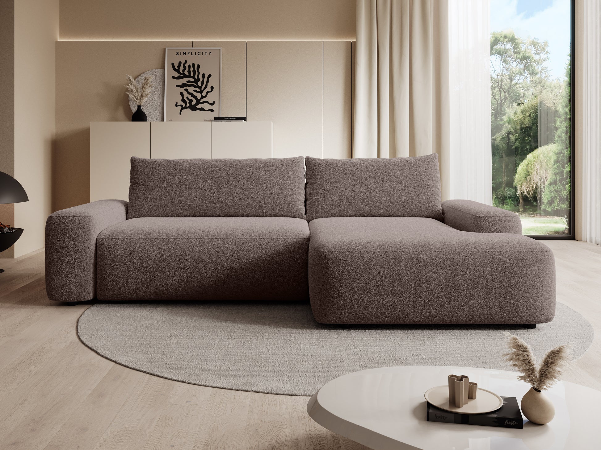 Dīvāns Loo 265/162/87 cm  Lambi 3 - N1 Home