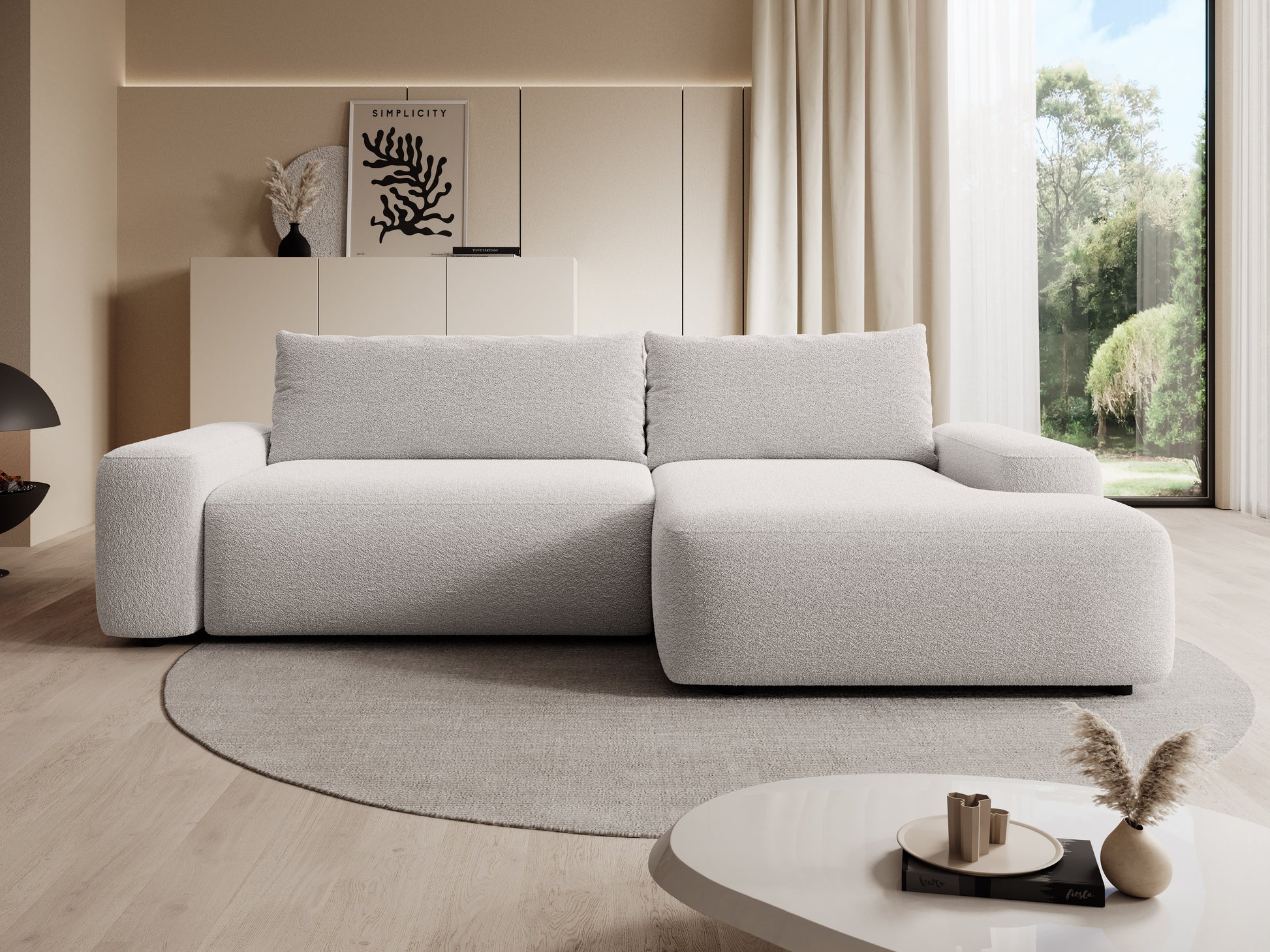 Dīvāns Loo 265/162/87 cm Lambi 9 - N1 Home