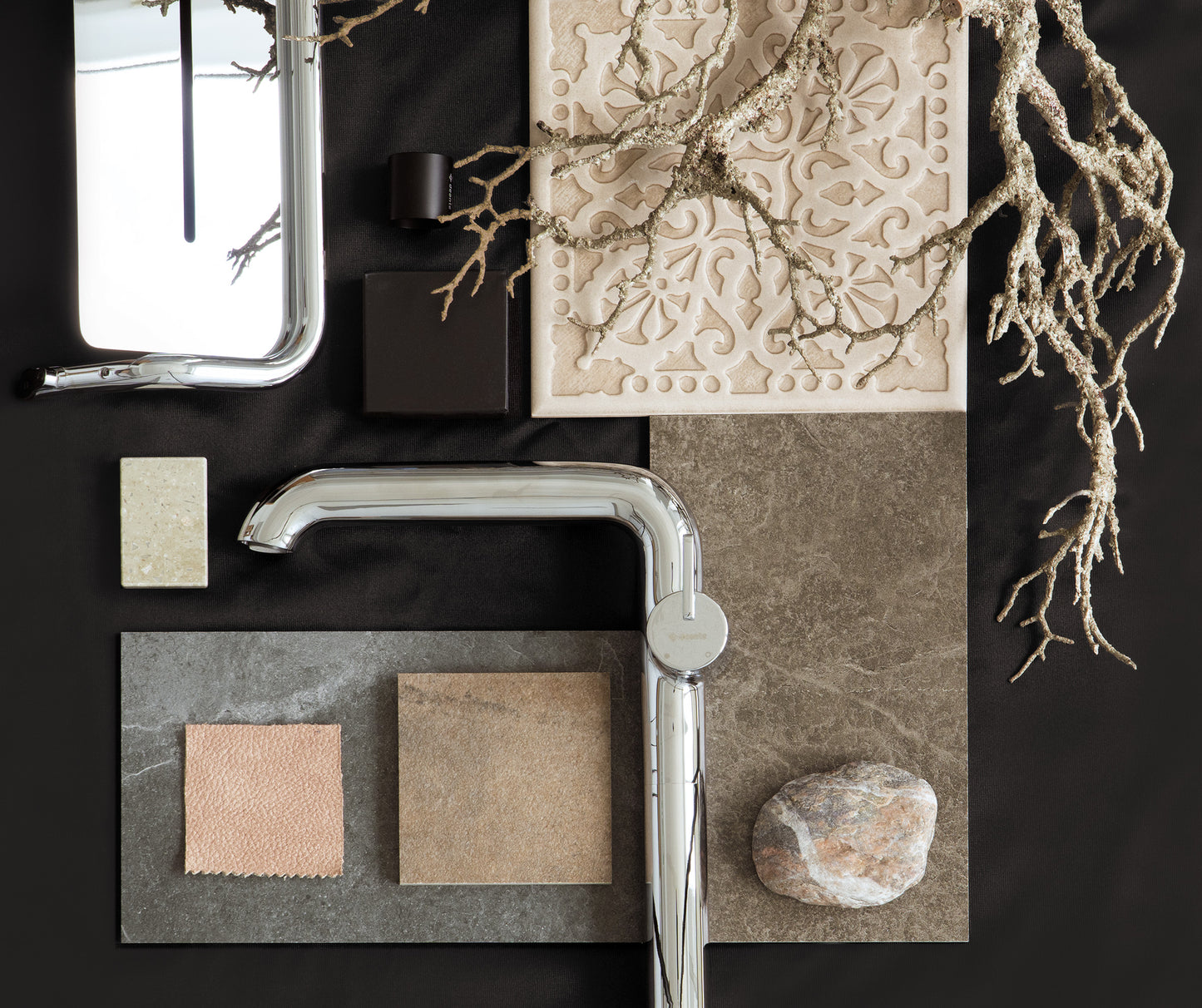 Izlietnes maisītājs, augsts, ar taisnstūra snīpi Silia 305 mm hroms - N1 Home