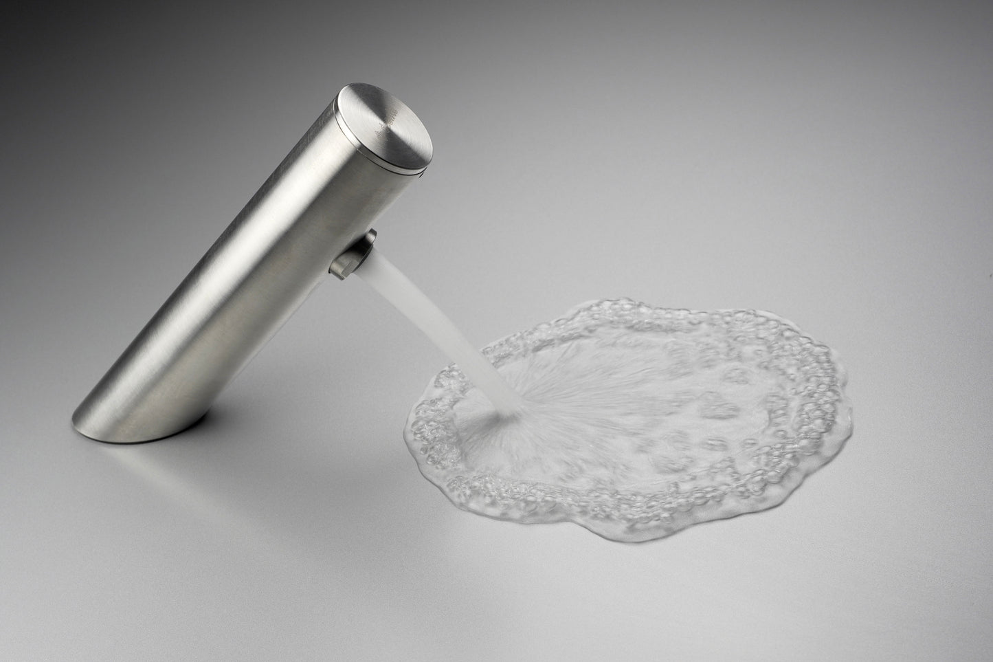 Izlietnes jaucējkrāns, bezkontakta, ar temperatūras kontroli - 4xAA Sense 148 mm pulēts tērauds - N1 Home