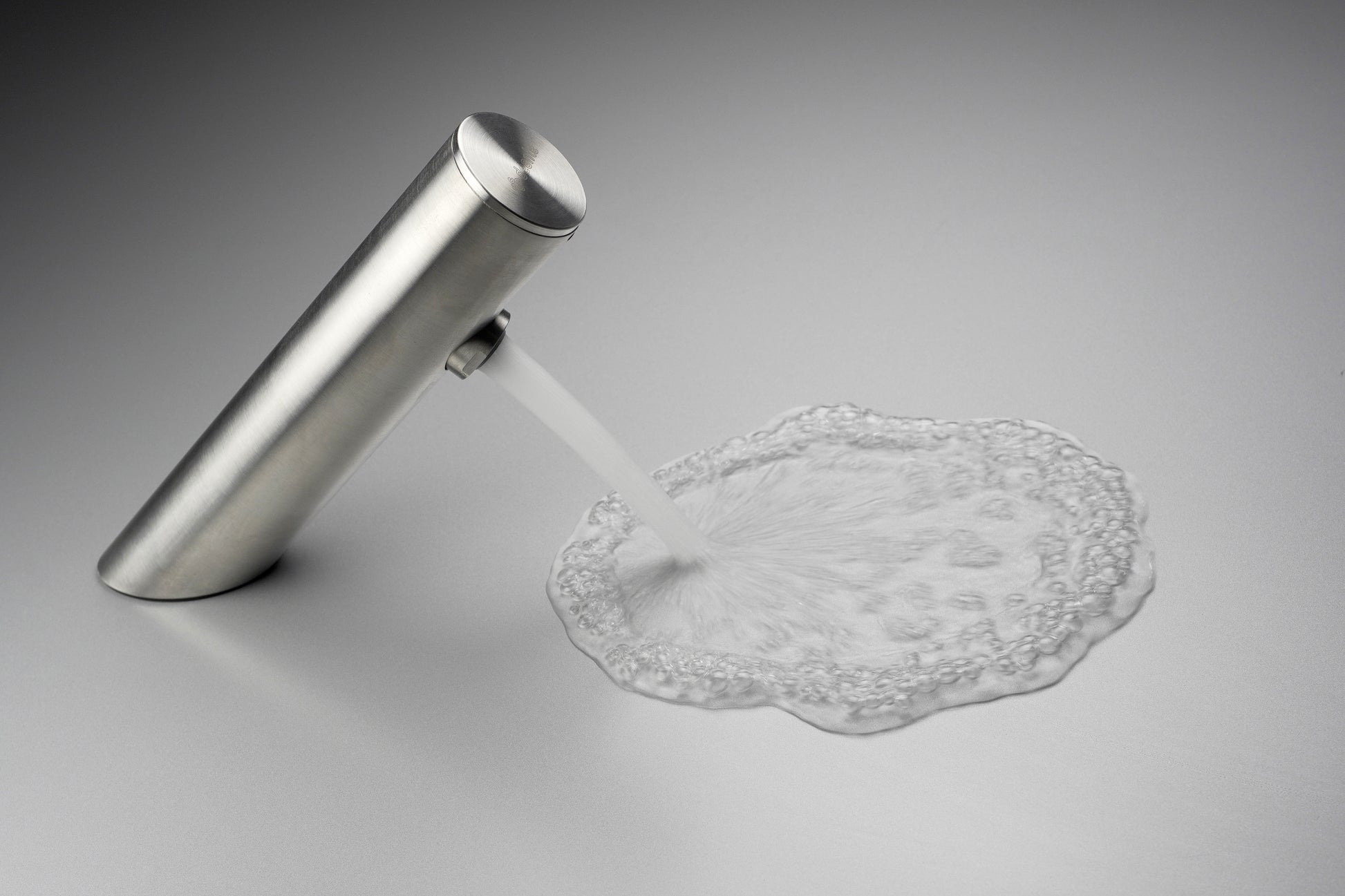 Izlietnes jaucējkrāns, bezkontakta, ar temperatūras kontroli - 4xAA Sense 148 mm pulēts tērauds - N1 Home