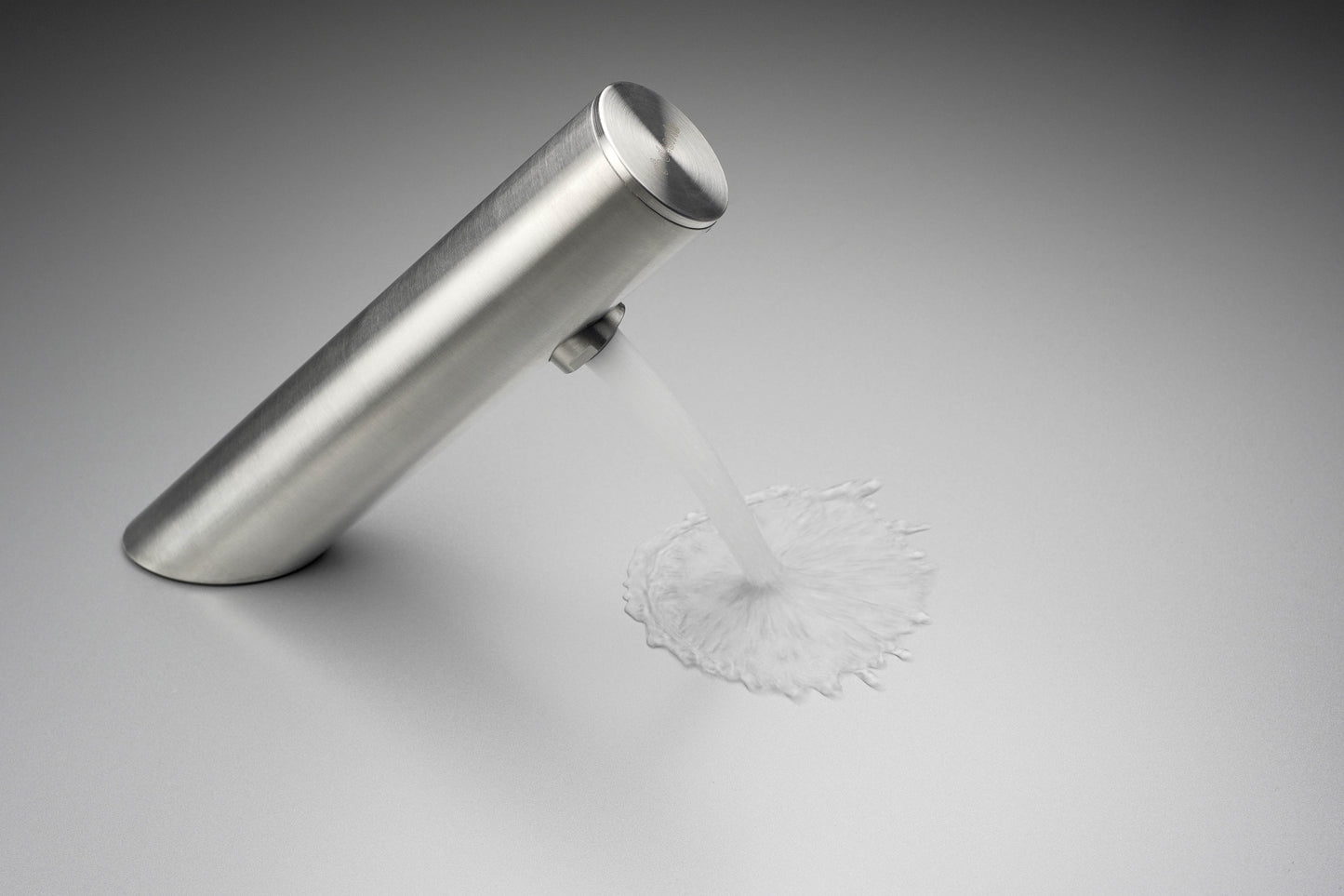 Izlietnes jaucējkrāns, bezkontakta, ar temperatūras kontroli - 4xAA Sense 148 mm pulēts tērauds - N1 Home