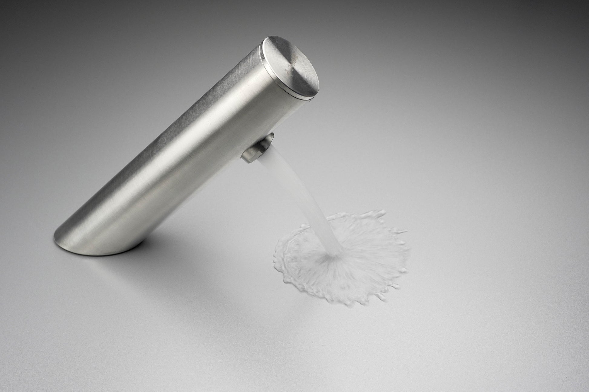 Izlietnes jaucējkrāns, bezkontakta, ar temperatūras kontroli - 4xAA Sense 148 mm pulēts tērauds - N1 Home