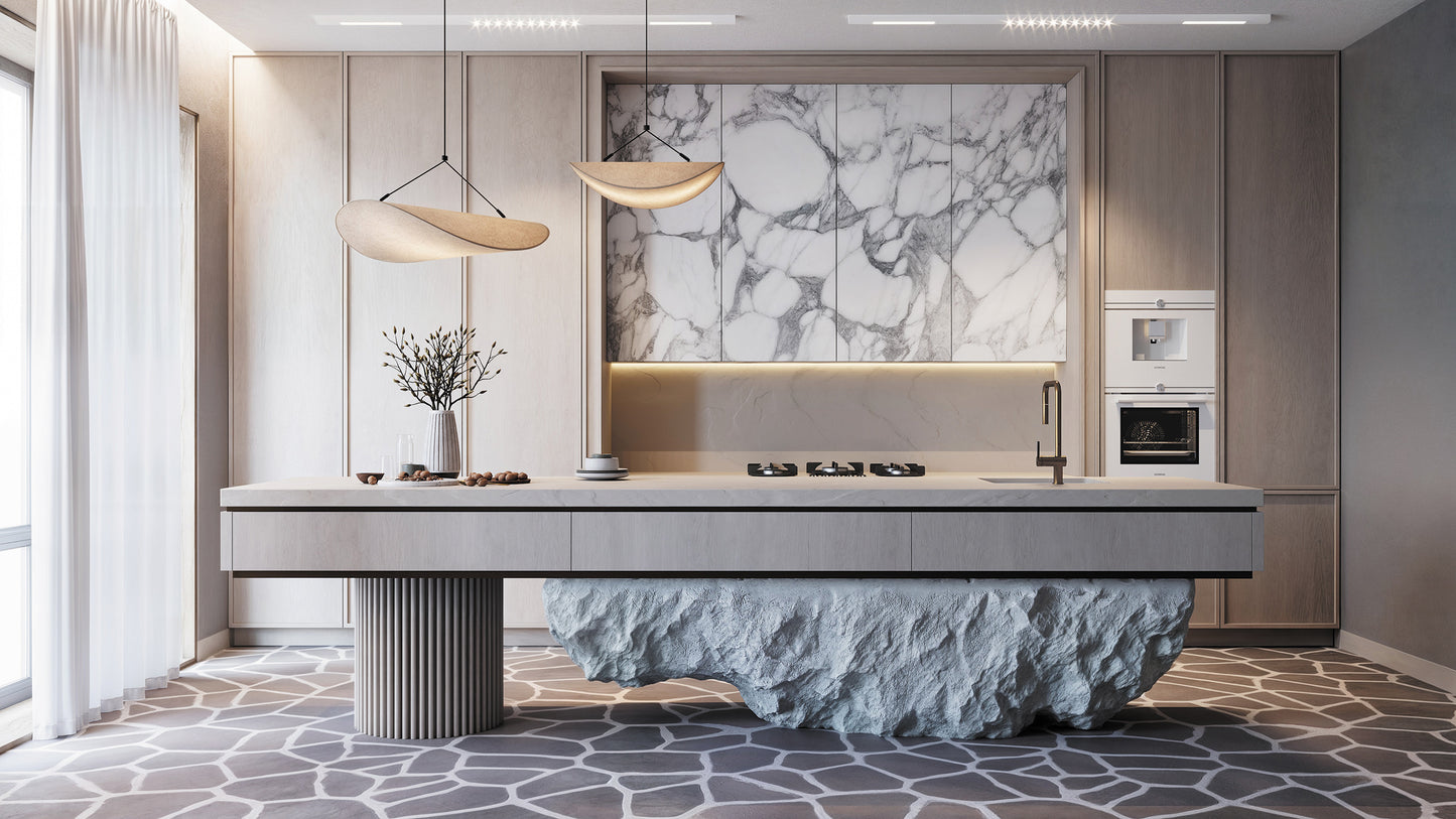 Virtuves jaucējkrāns ar izvelkamu snīpi Momi 408 mm matēts zelts - N1 Home