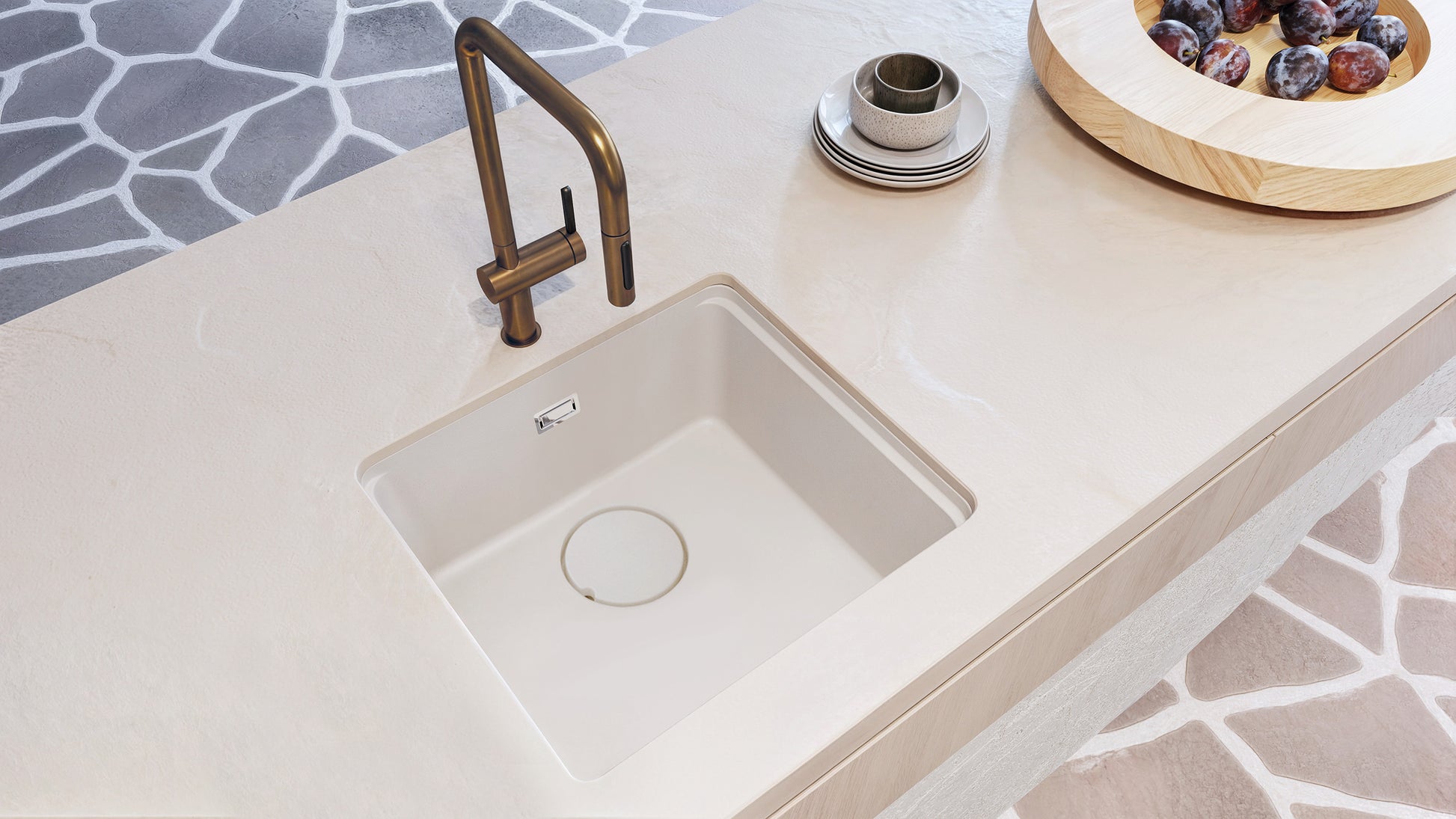 Virtuves jaucējkrāns ar izvelkamu snīpi Momi 408 mm nero - N1 Home