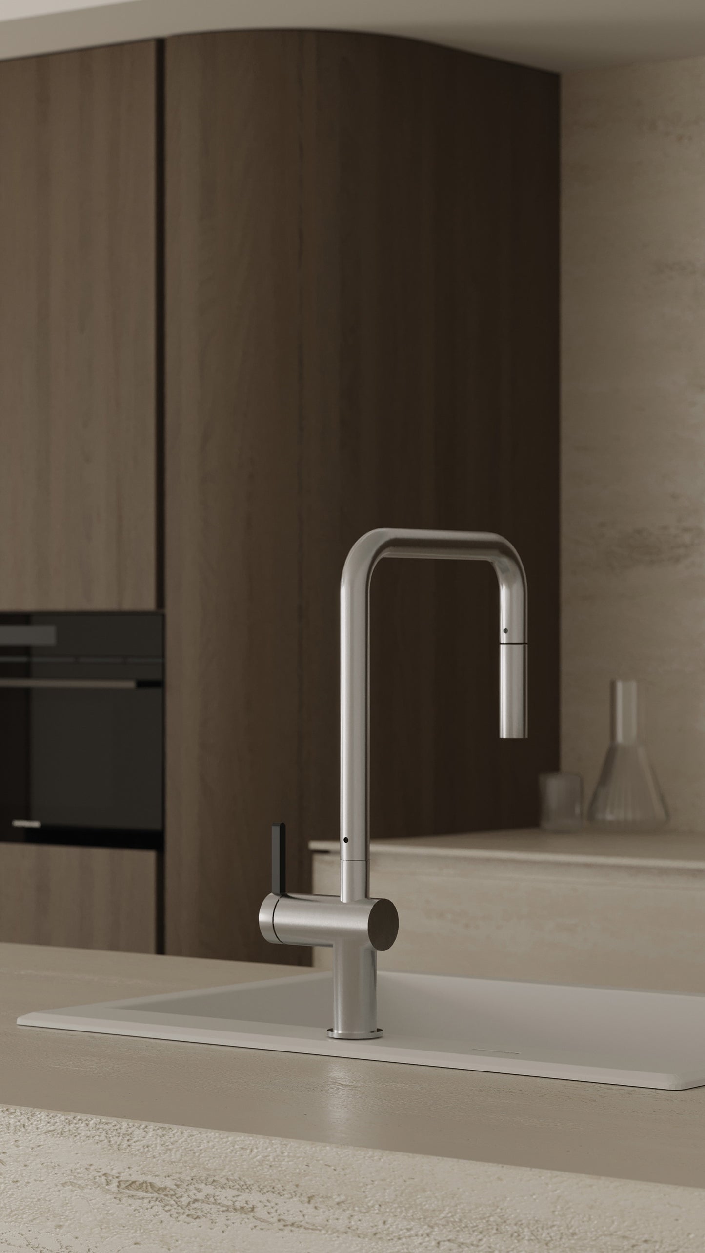 1-bļodas granīta izlietne Eridan 700 x 520 x 210 nero - N1 Home