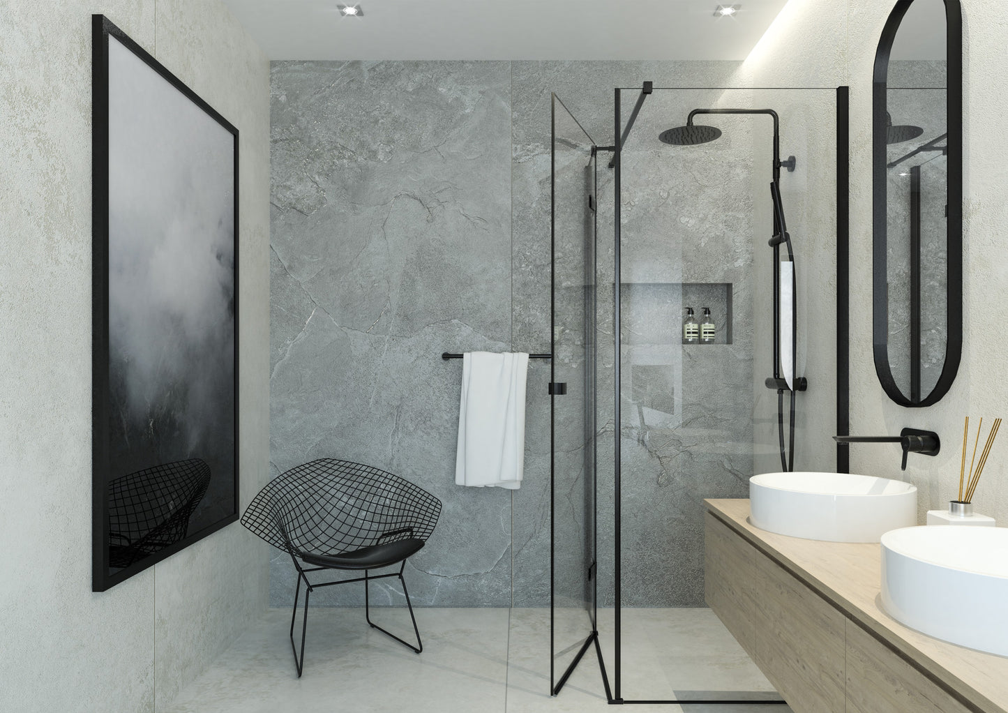 Iebūvēts izlietnes maisītājs Arnika 252 mm nero - N1 Home