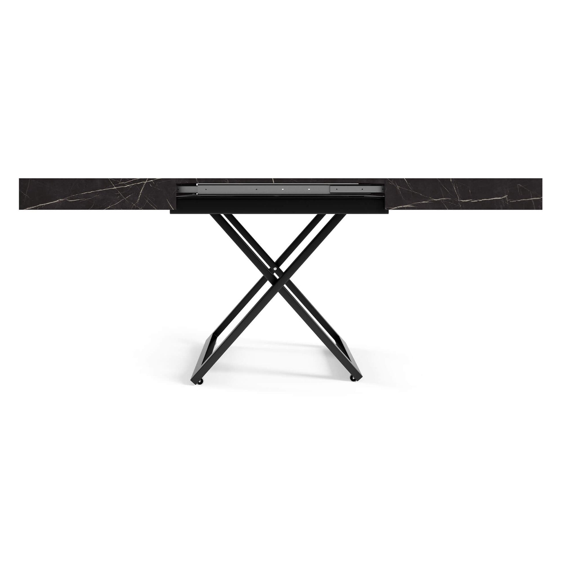 Galds Tiks U 27-80/120-200/80 cm tumši pelēks Čikago - N1 Home