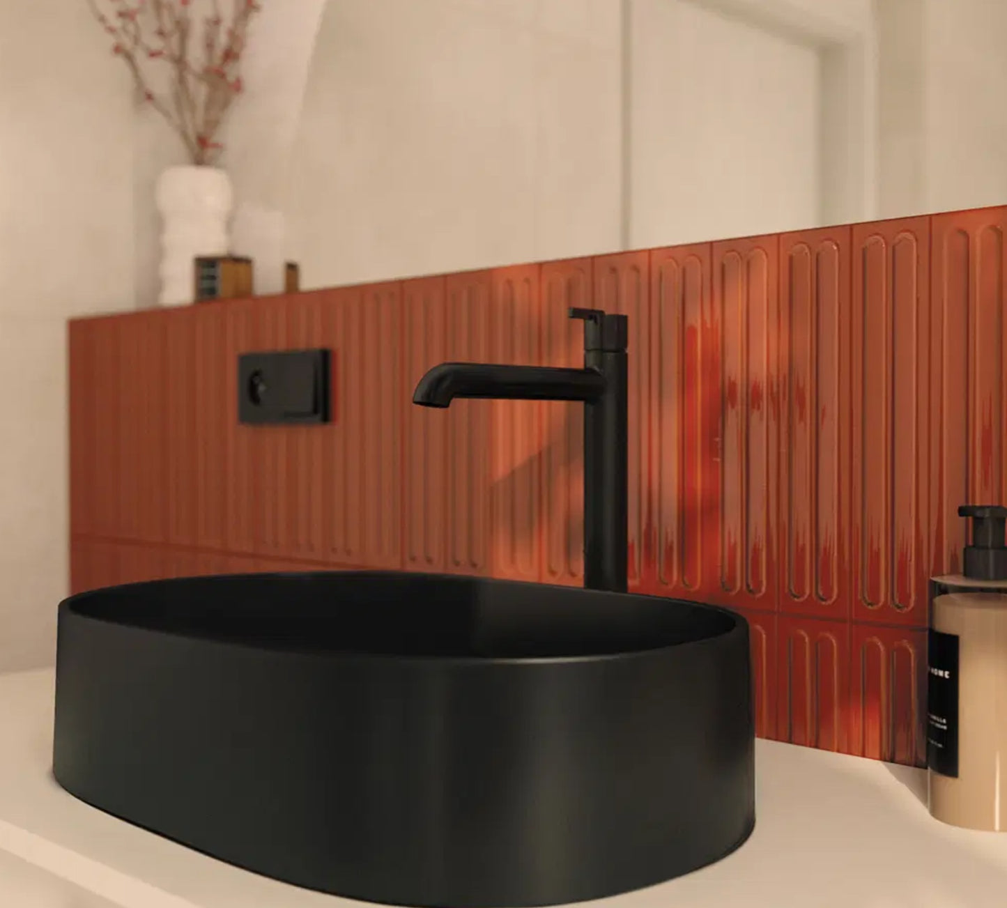 Augsts izlietnes maisītājs SILIA, augstais, melns - N1 Home