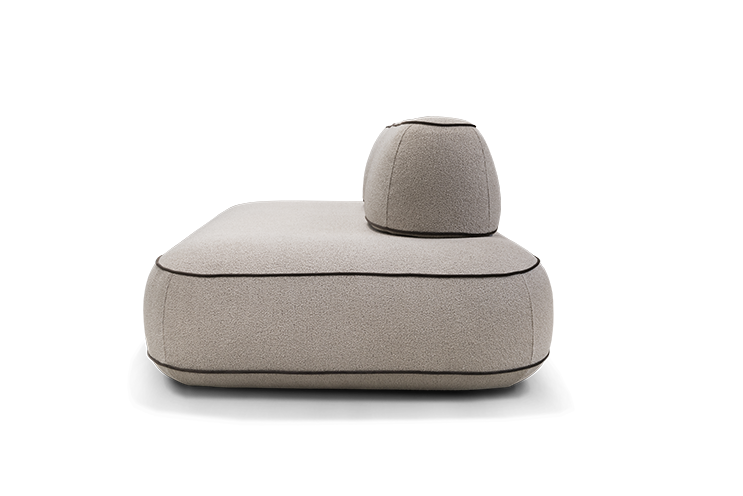 Dīvānd-krēsls Skew Trapezoid Befame 72/200/114 cm bēšs - N1 Home