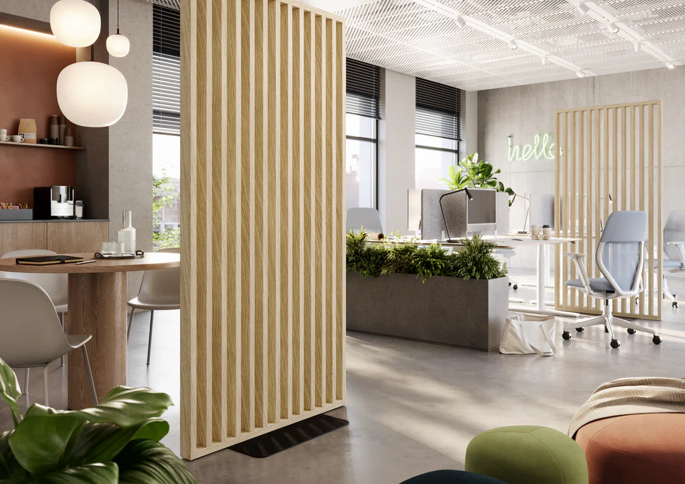 Starpsiena ar pamatni Glosa 99/200 cm  Eiropas ozols CPL