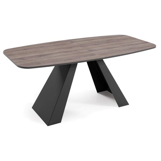 Galds Myra 160/76/80 cm Antracīts Šermans ozols - N1 Home