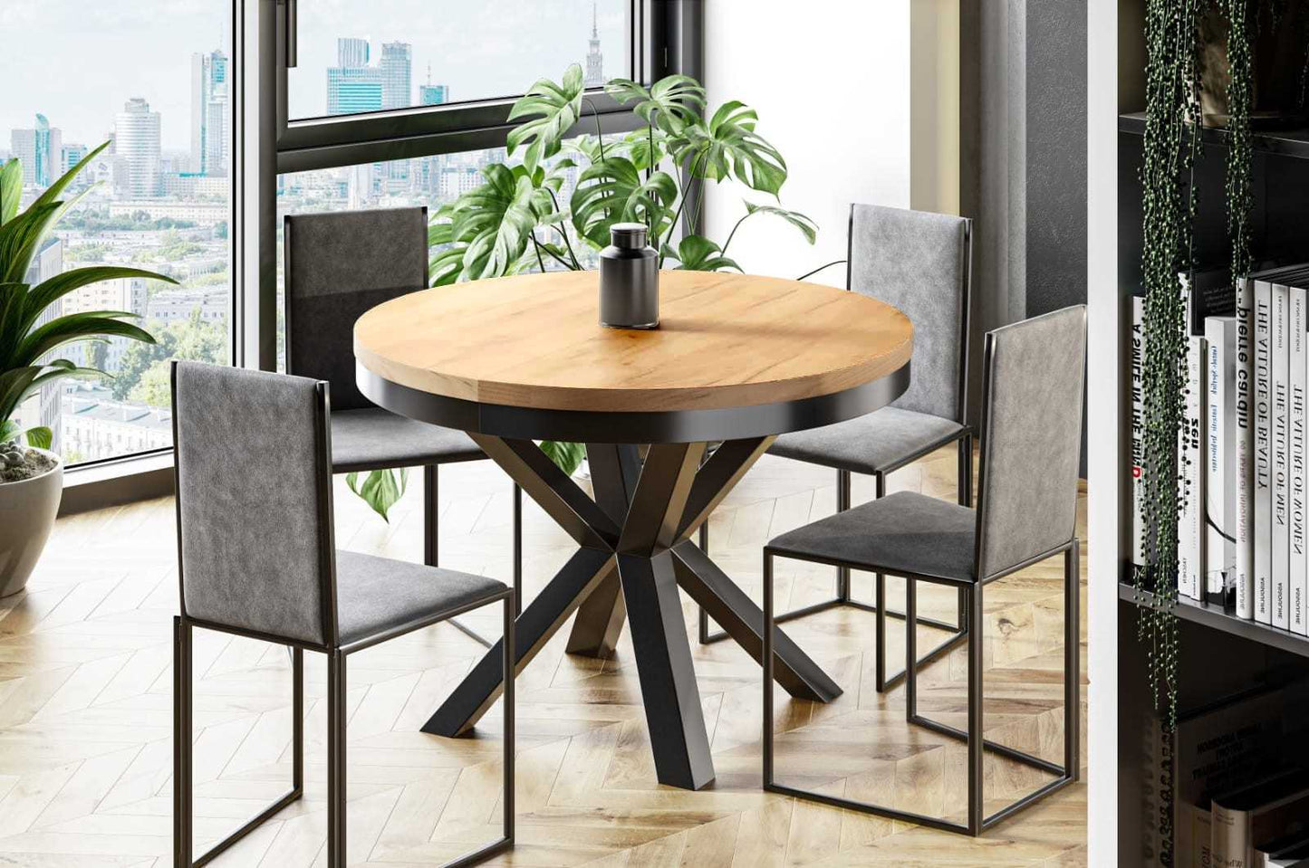 Galds Sona 100/76 cm ozols lefkas - N1 Home