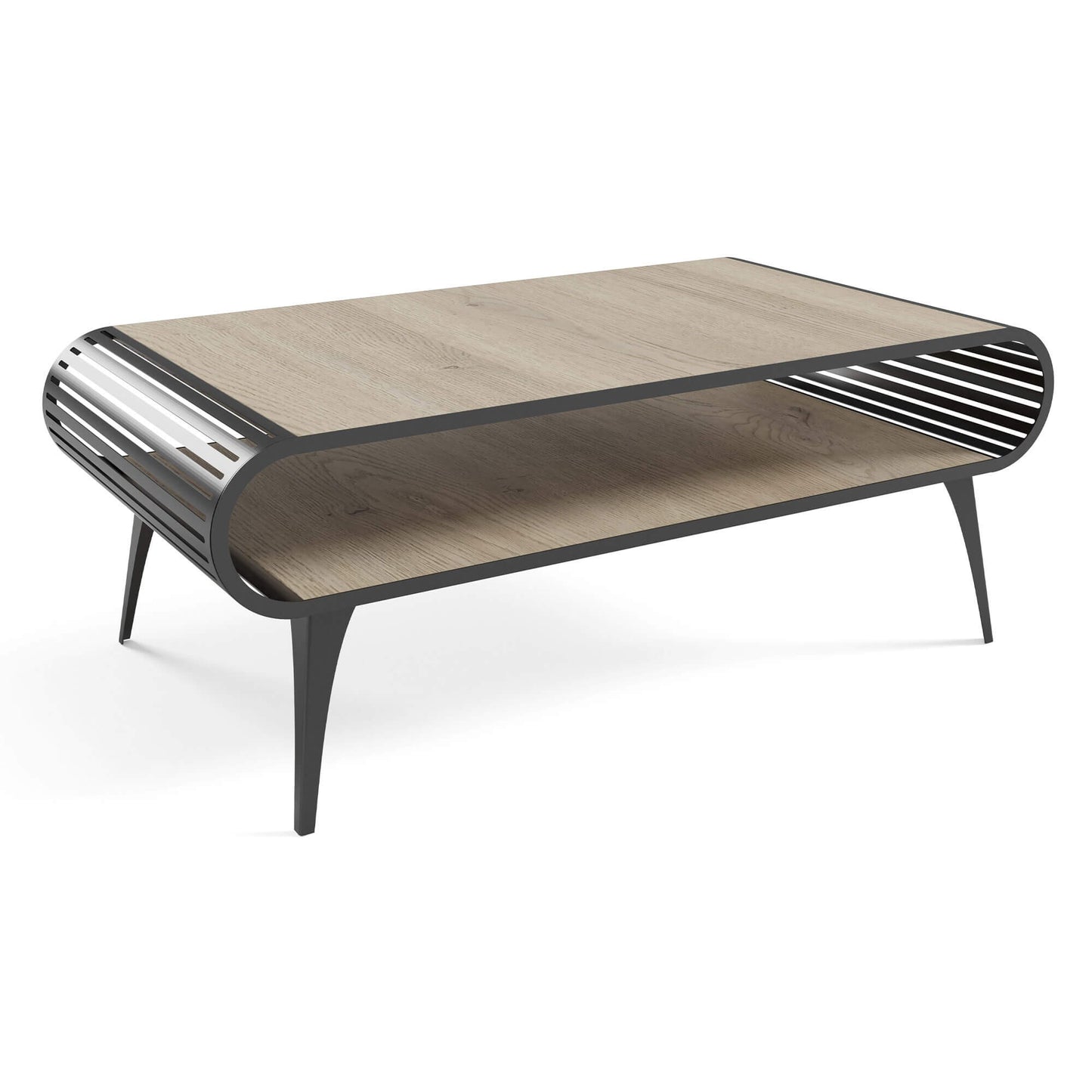 Kafijas galds Aristas 120/60/44 cm Kremona terrakota/melns - N1 Home