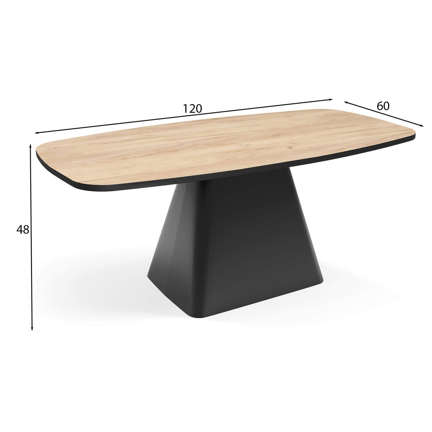 Kafijas galds Noil 120/60/48 cm Kremona kannolo - N1 Home