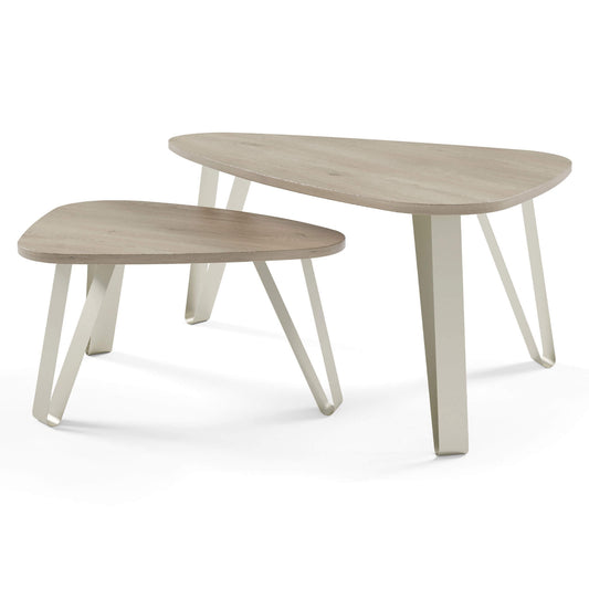 Kafijas galds (2) Ovači 94/60/42 cm Kremona Kannolo/kašmirs - N1 Home