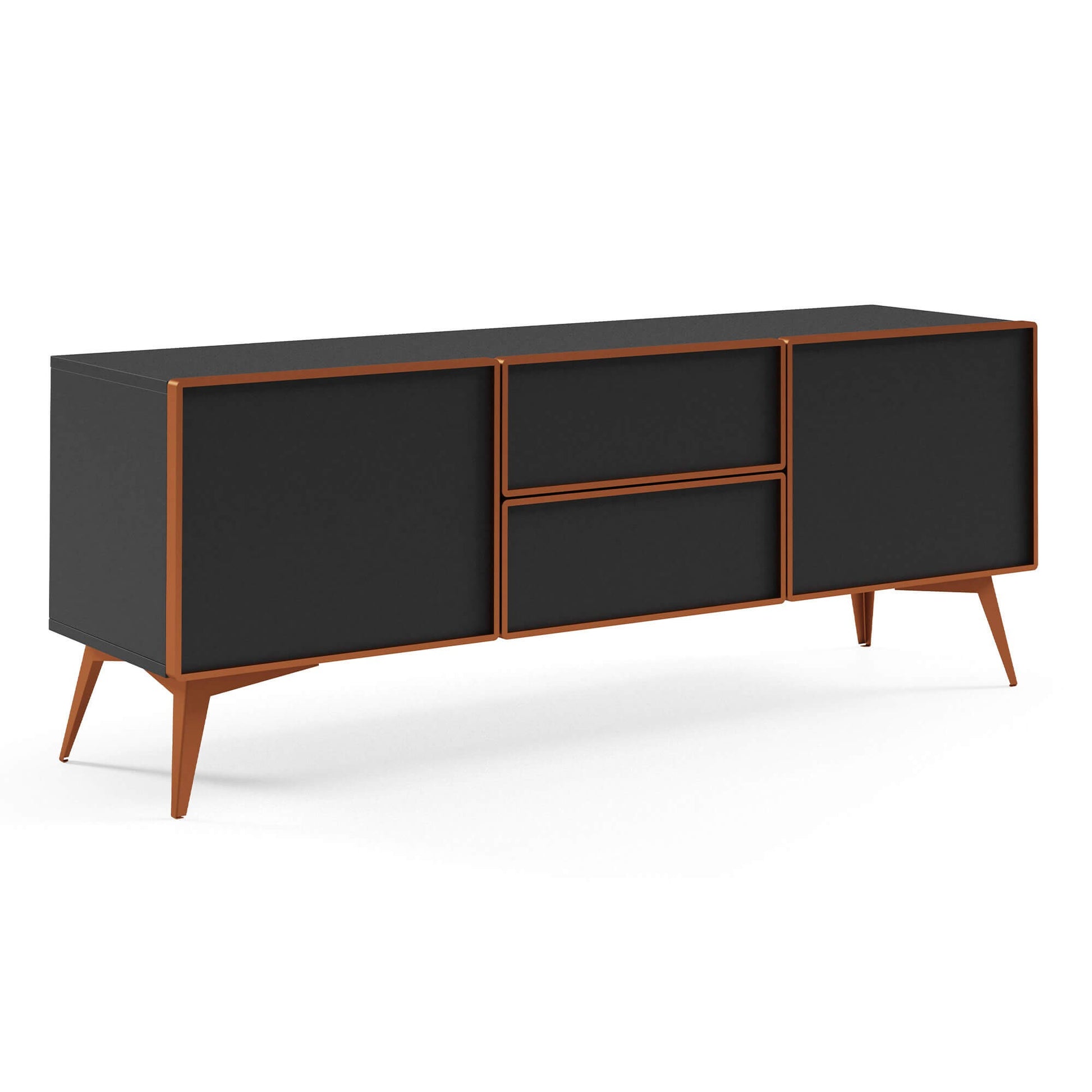 TV skapis Maveja 161/38/62 cm melns/varš - N1 Home