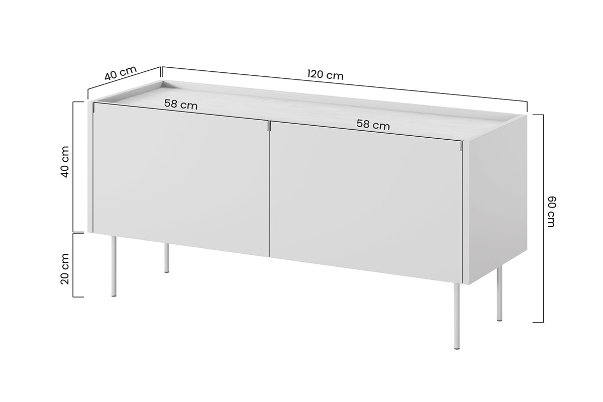 TURIN RTV kumode 120/60/40 olives