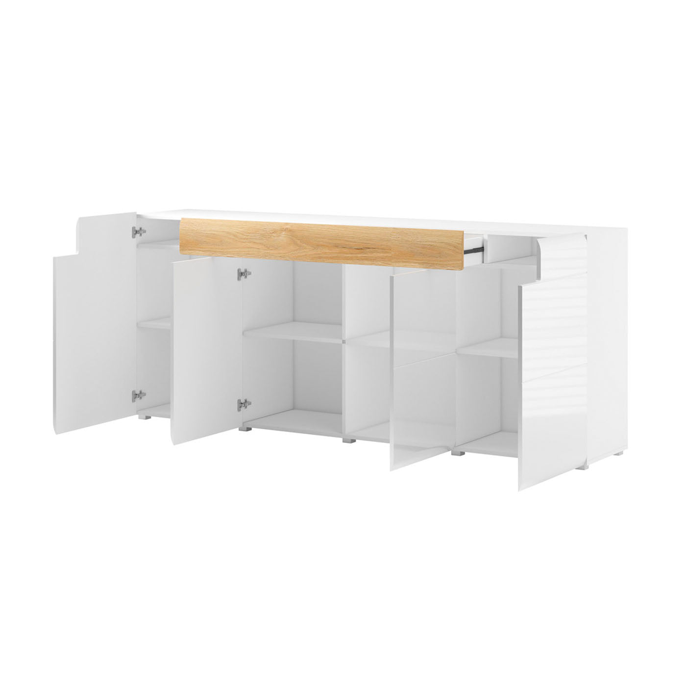 Kumode Tola 208/39/82 cm balts - N1 Home