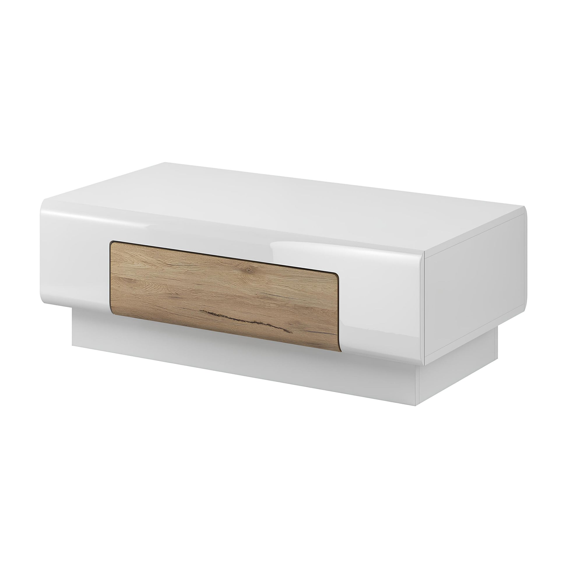 Kafijas galds Tola 110/60/39 cm balts/San Remo ozols - N1 Home