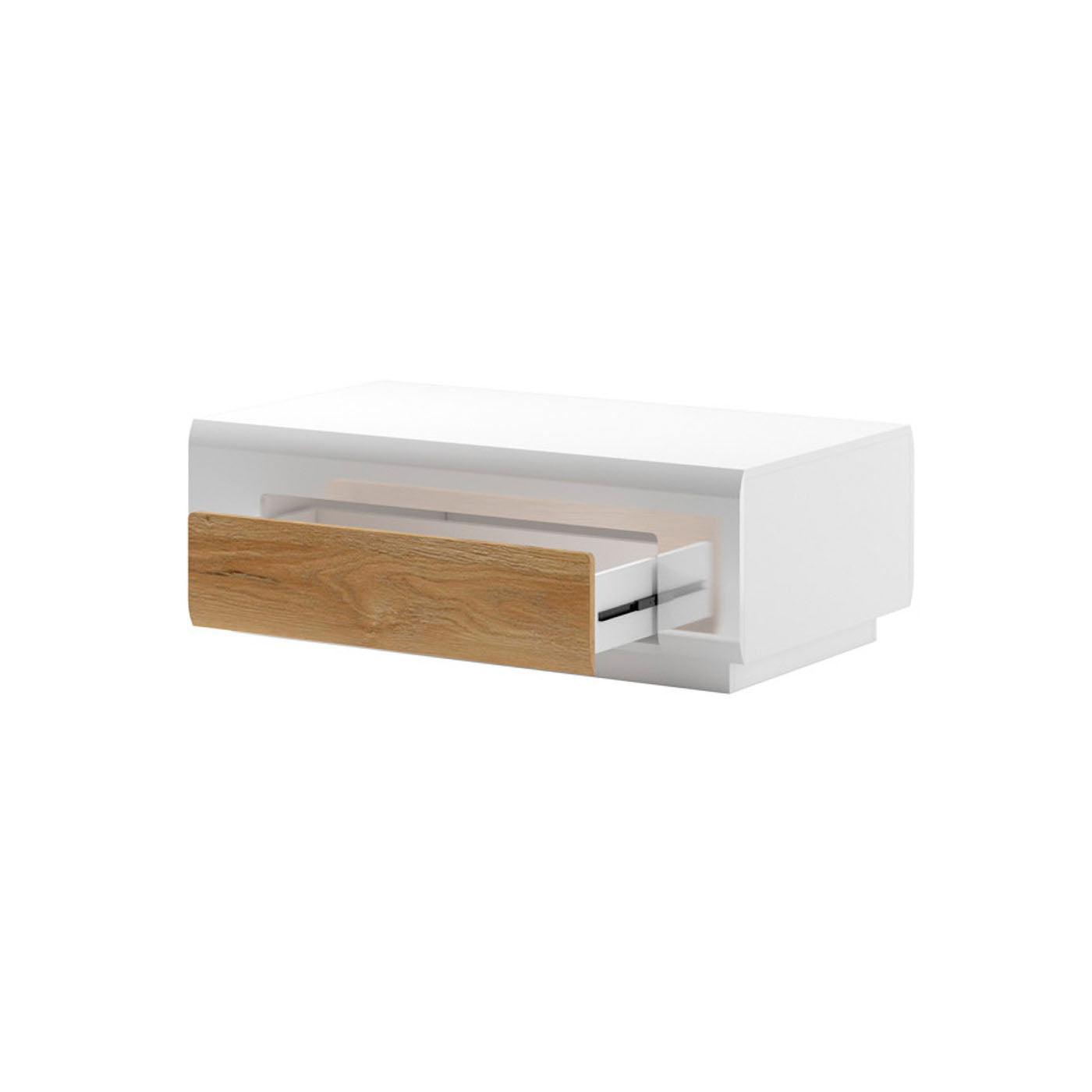 Kafijas galds Tola 110/60/39 cm balts/San Remo ozols - N1 Home