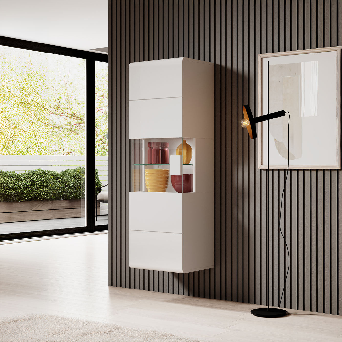 Skapis Tola 53/39/159 cm balts