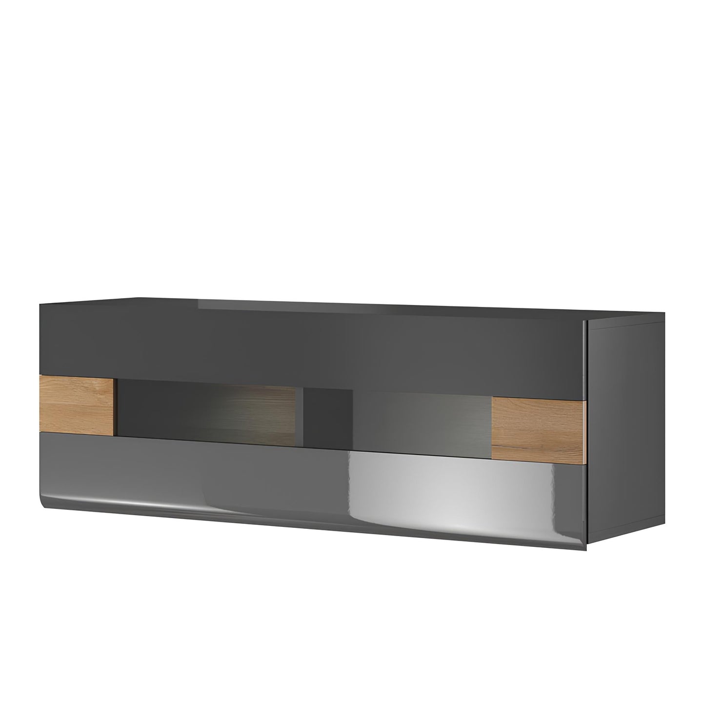 Piekarināms elements ar plauktiem Tola 131/37/45 cm antracīts/Grandson ozols