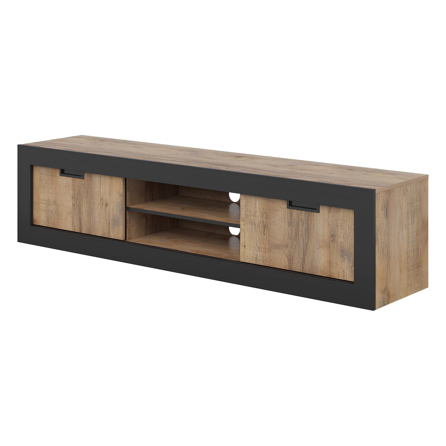 TV skapis Valor 180/42/40 cm samdal ozols/melns