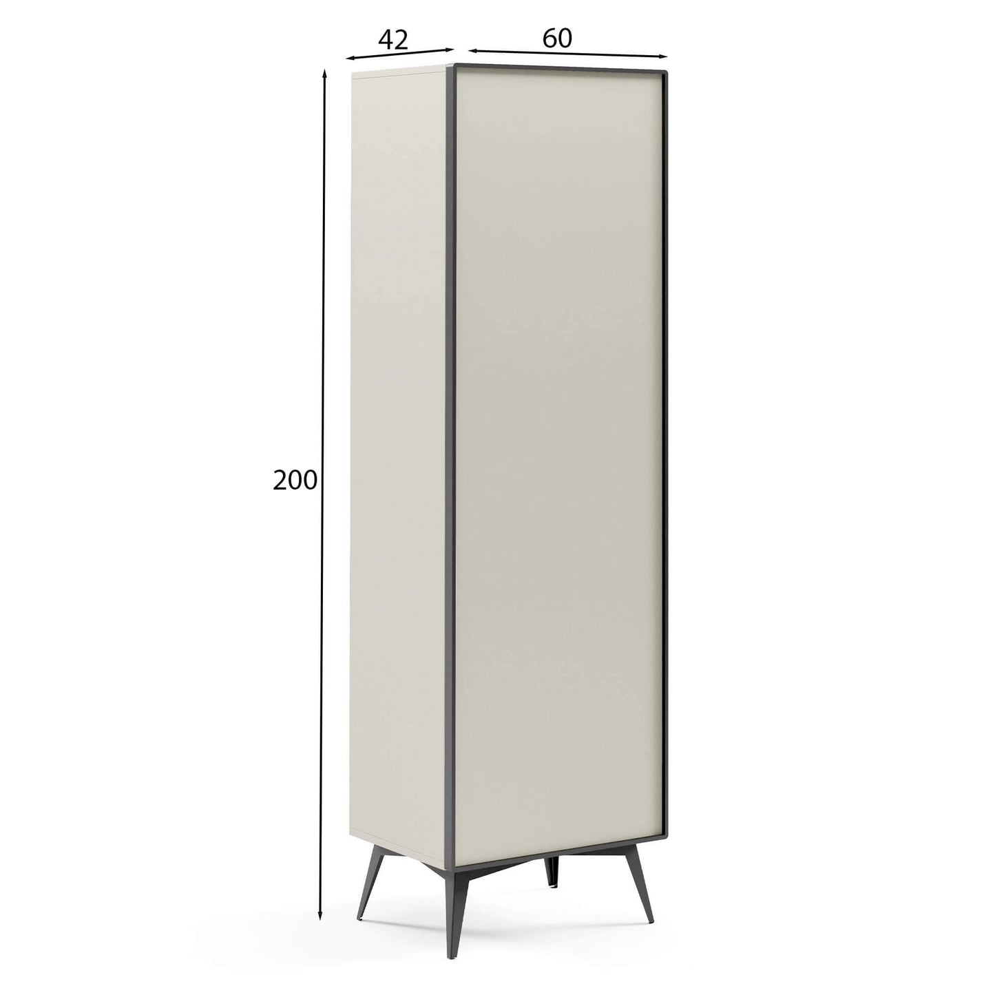 Skapis Maveja 200/60/42 cm rieksts/varš - N1 Home