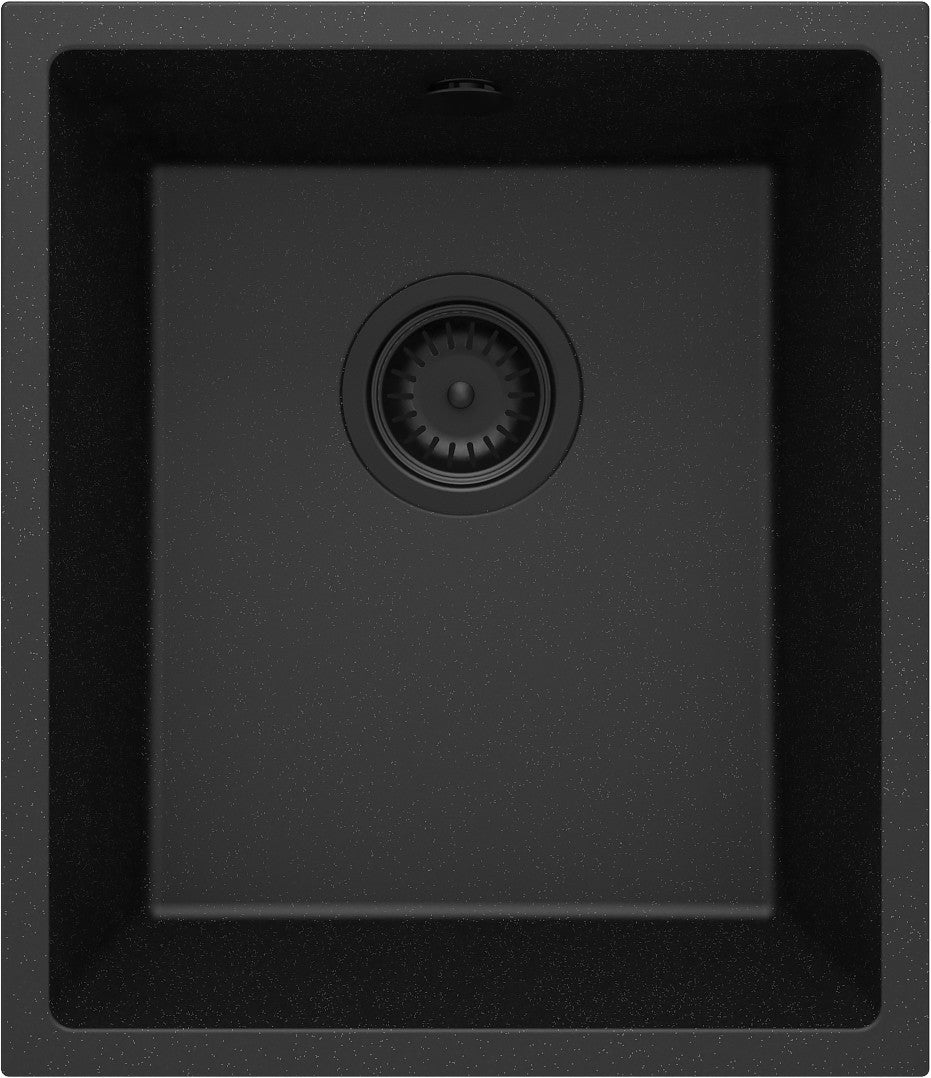 1-bļodas granīta izlietne ar iebūvētu izlietni Corda 380 x 440 x 200 grafīta metālisks - N1 Home