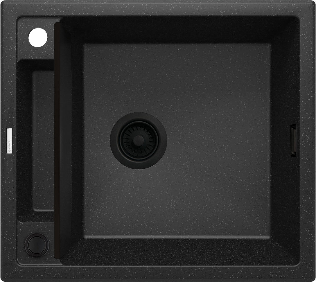 Granīta izlietne Magnetic 560 x 500 x 219 grafīta metālisks - N1 Home