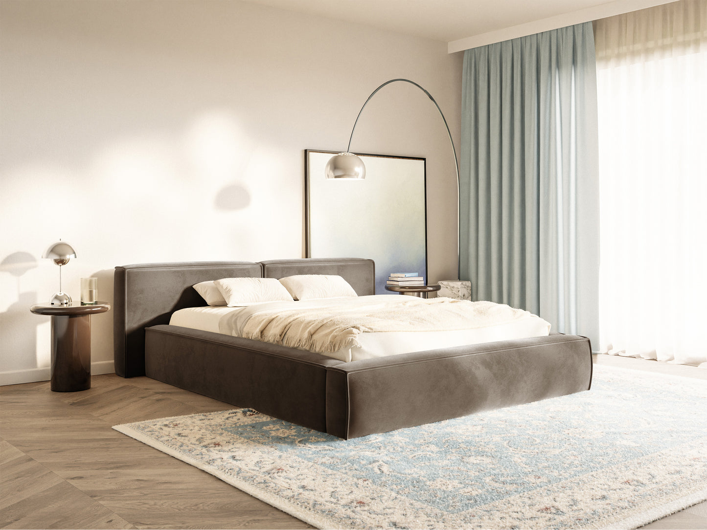 Gulta Tilas low 140/160/180/200x200 cm Bluvel 40 - N1 Home