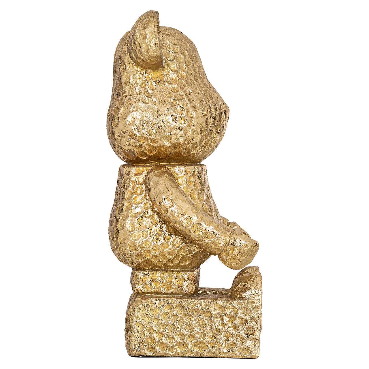 Dekoratīvs priekšmets Richmond Interiors Bear sitting 21/12/9 cm zelts - N1 Home