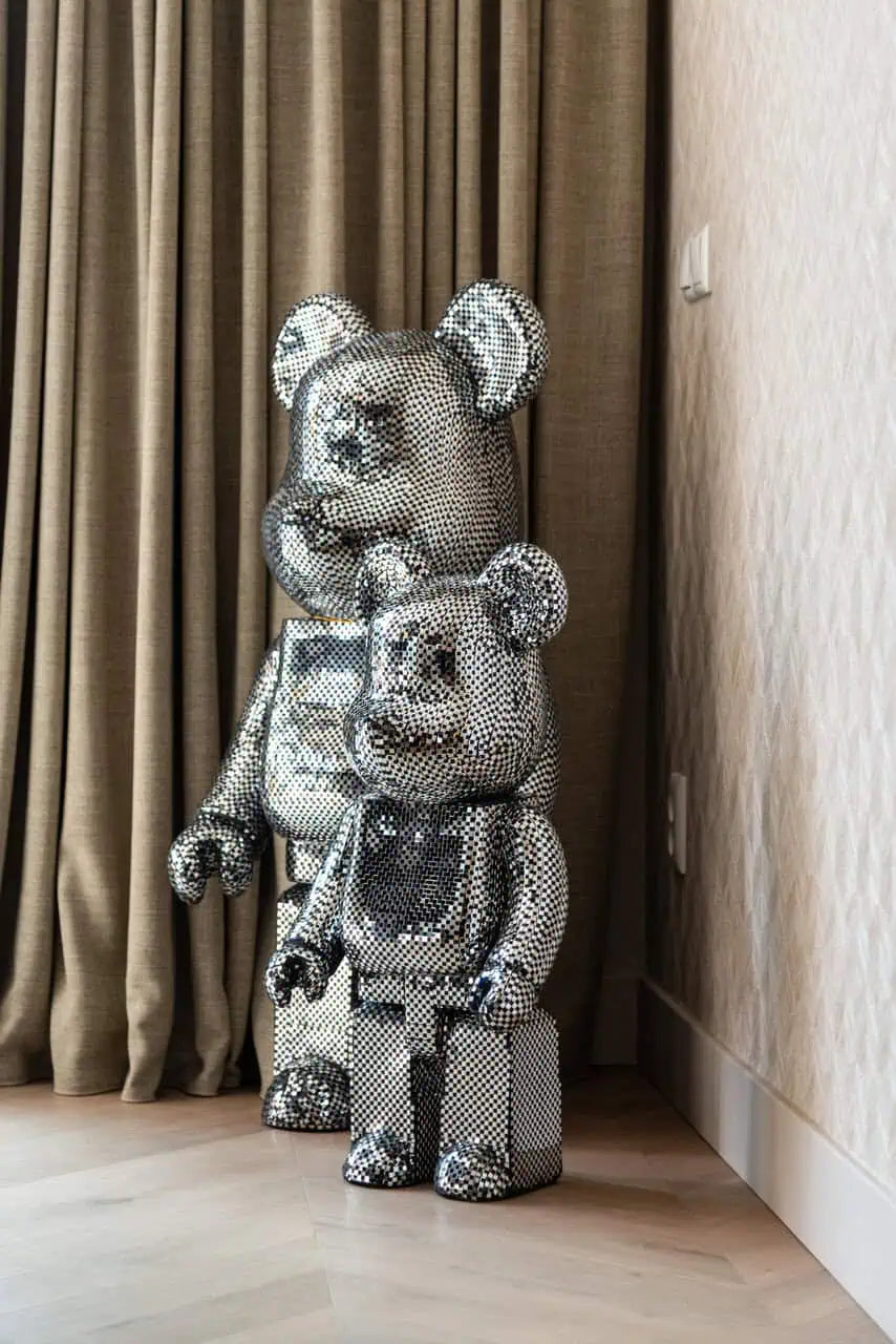 Dekoratīvs priekšmets Richmond Interiors Bear 101/46/34 cm melns - N1 Home