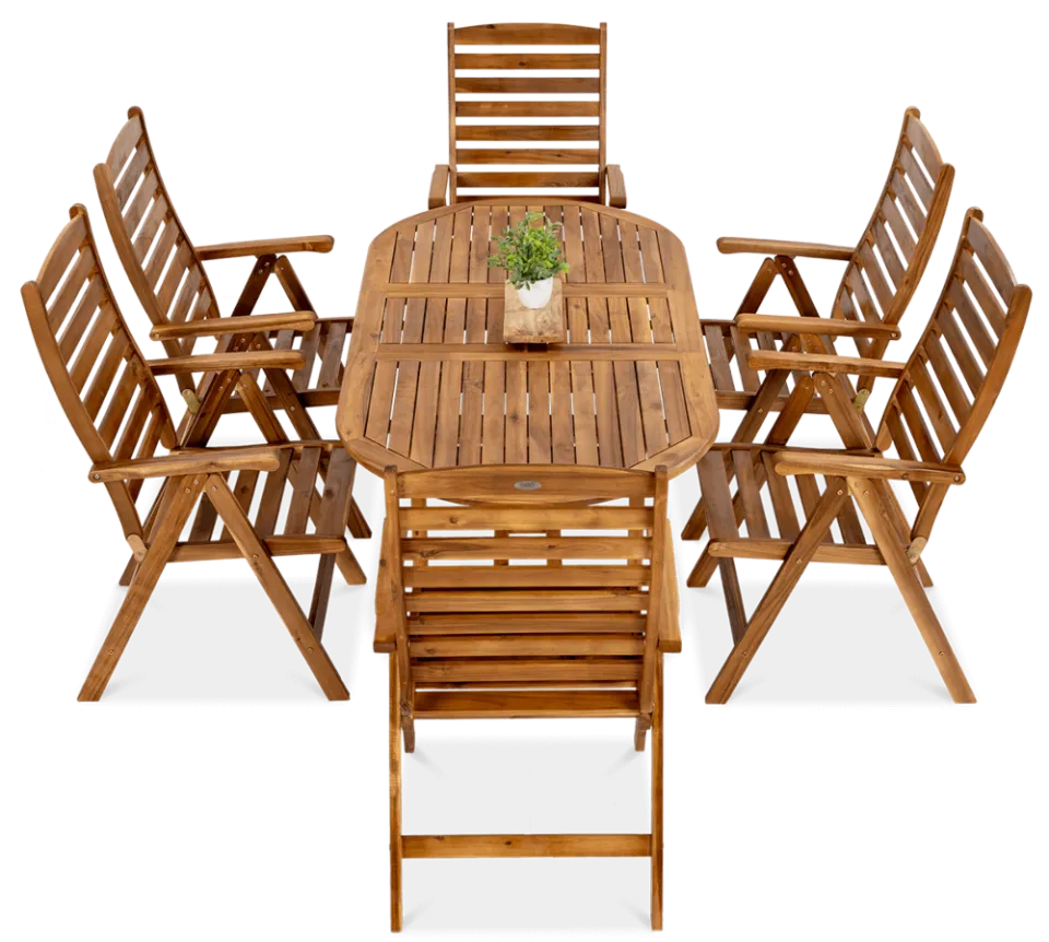 Koka dārza komplekts Akada Ovalle  akācija - N1 Home