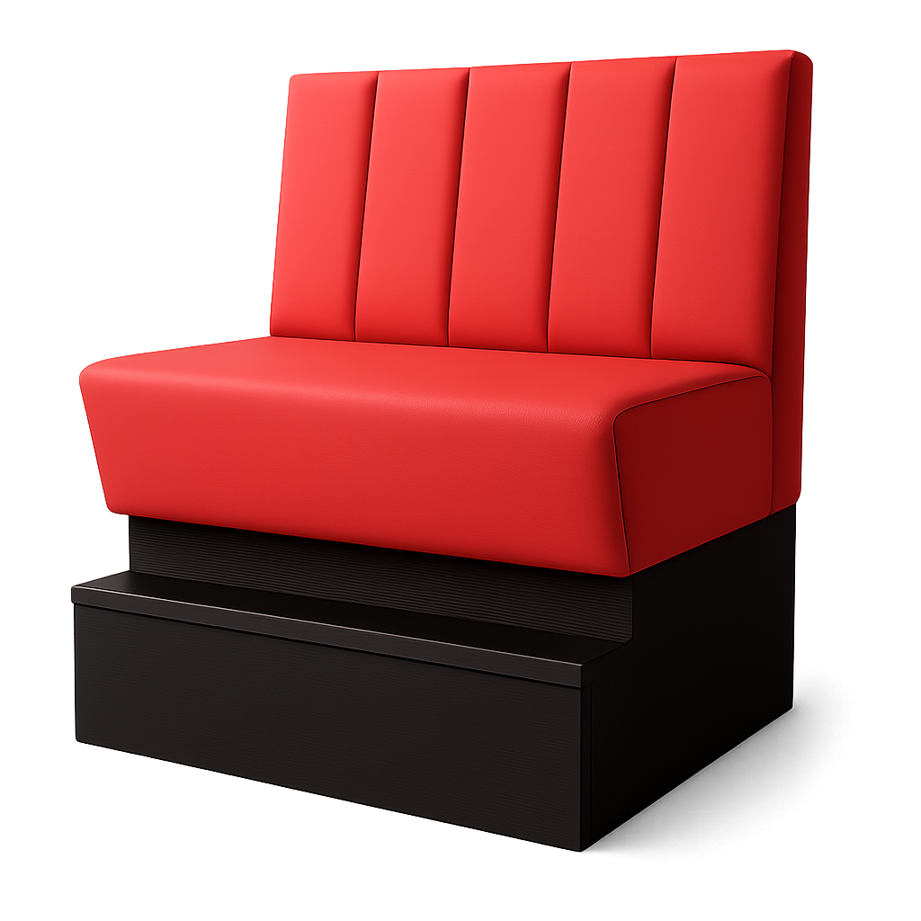 Sofa Amer mit Podest Lounge 130/65/74 cm sarkans