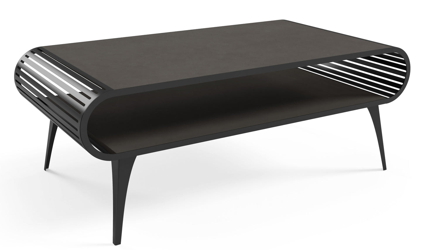 Kafijas galds Aristas 120/60/44 cm tumši betons/melns - N1 Home