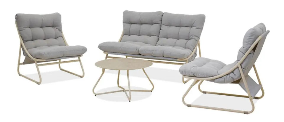 Dārza komplekts Visa bēšs/pelēks - N1 Home