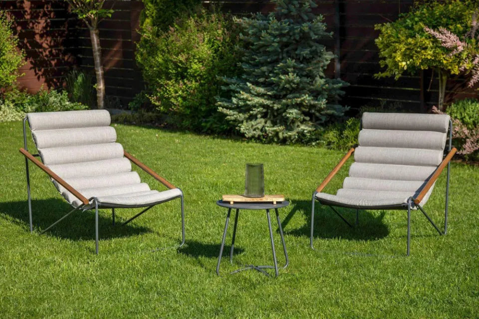 Dārza krēsls Artyk 74/101/85 cm gaiši pelēks - N1 Home