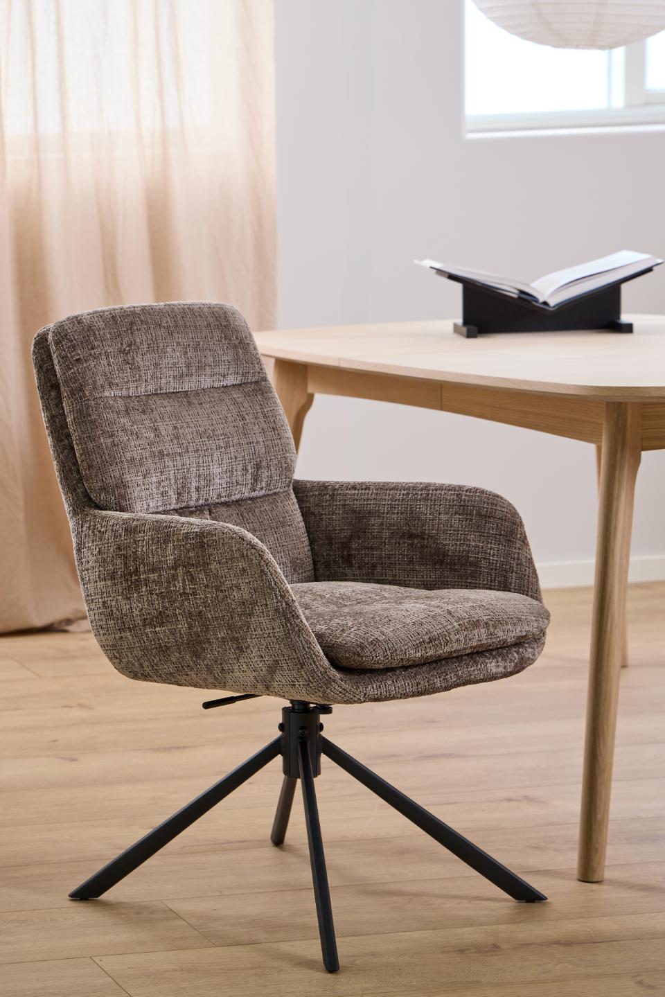 Krēsls Edgi 61/67/94 cm dusty brown 24 - N1 Home