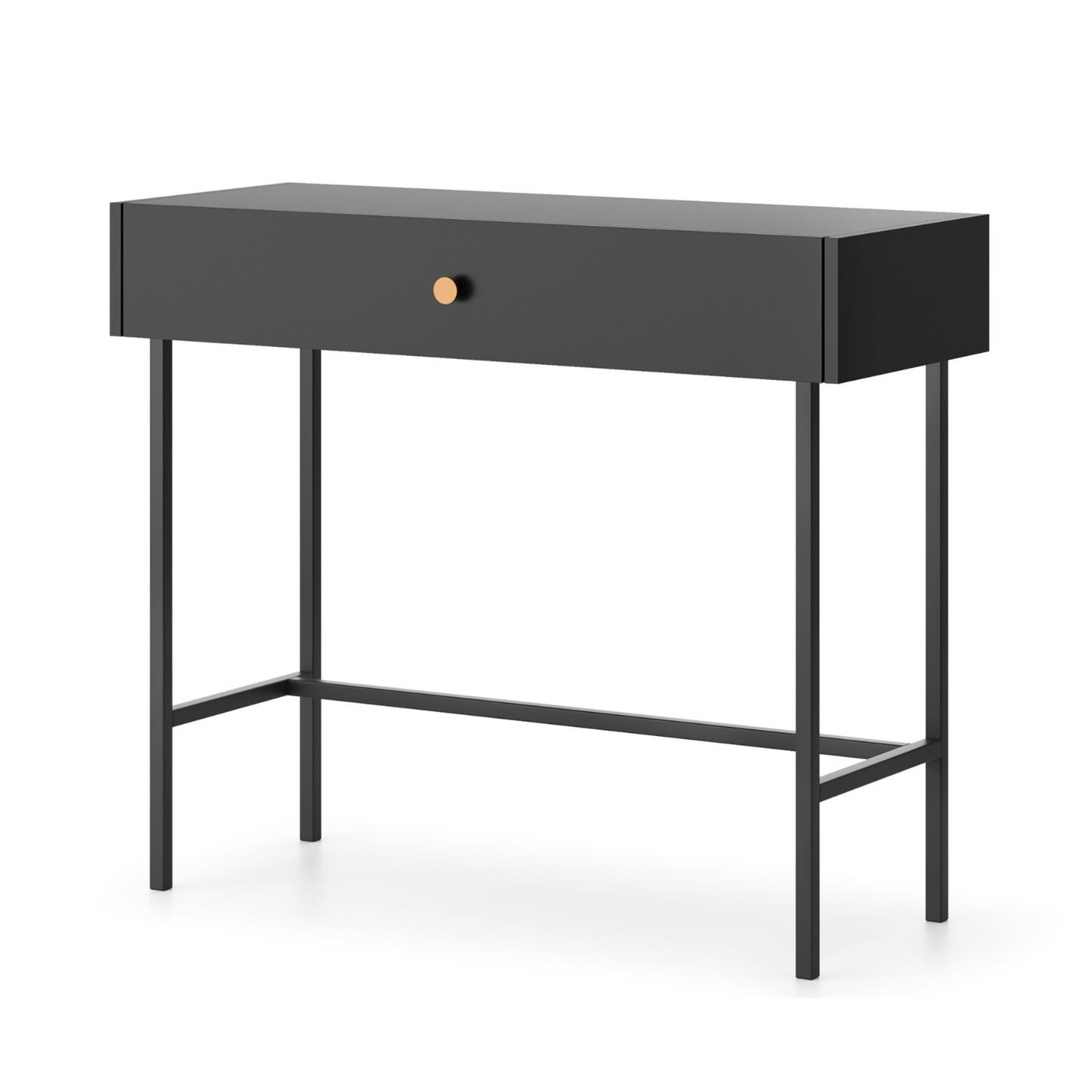 RENOS Tualetes galdiņš ar atvilktni, 93 cm, melns - N1 Home