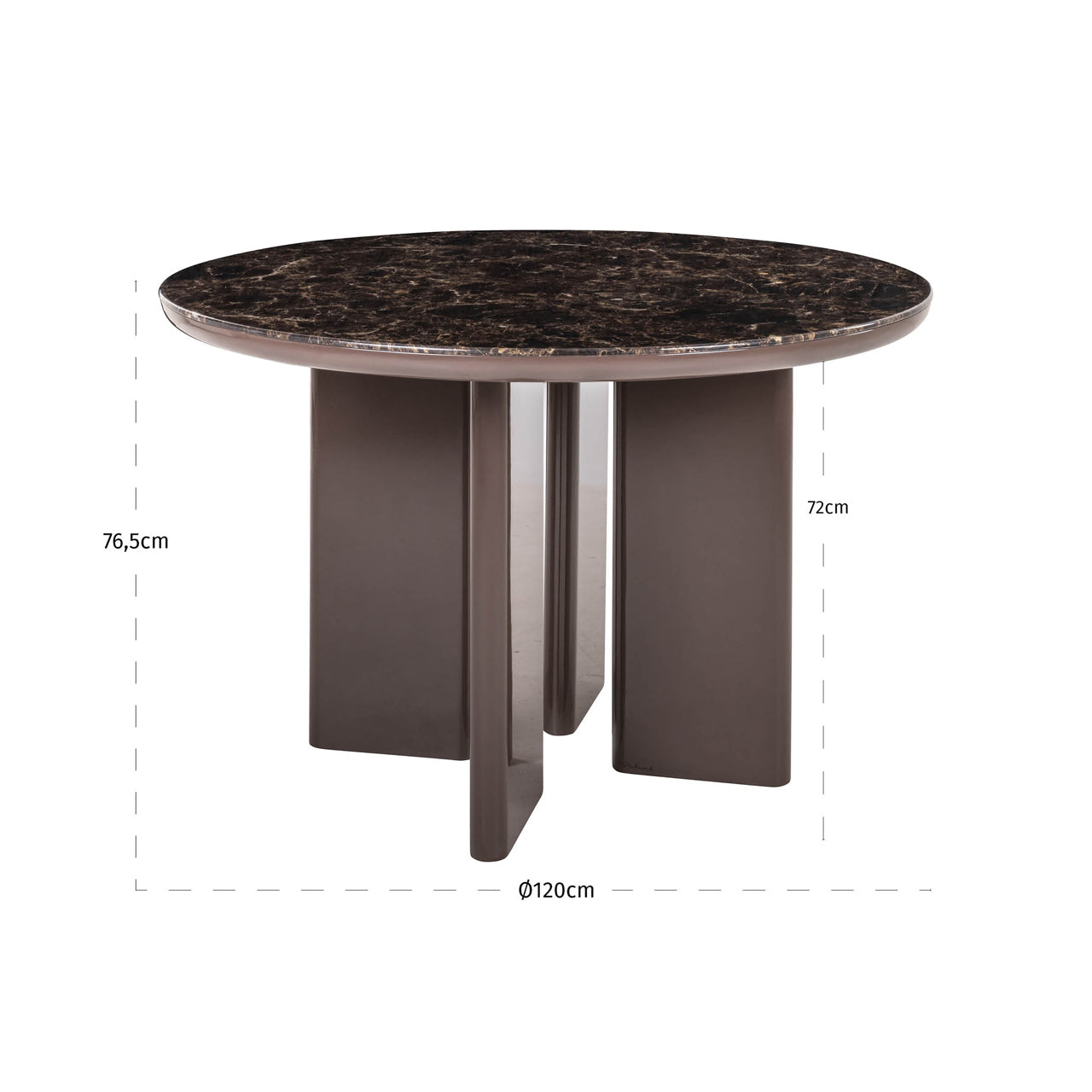 Galds Almundi Richmond Interiors 120/75/120 cm chocolat brown