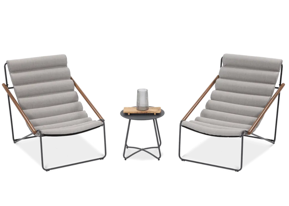 Dārza krēsls Artyk 74/101/85 cm gaiši pelēks - N1 Home