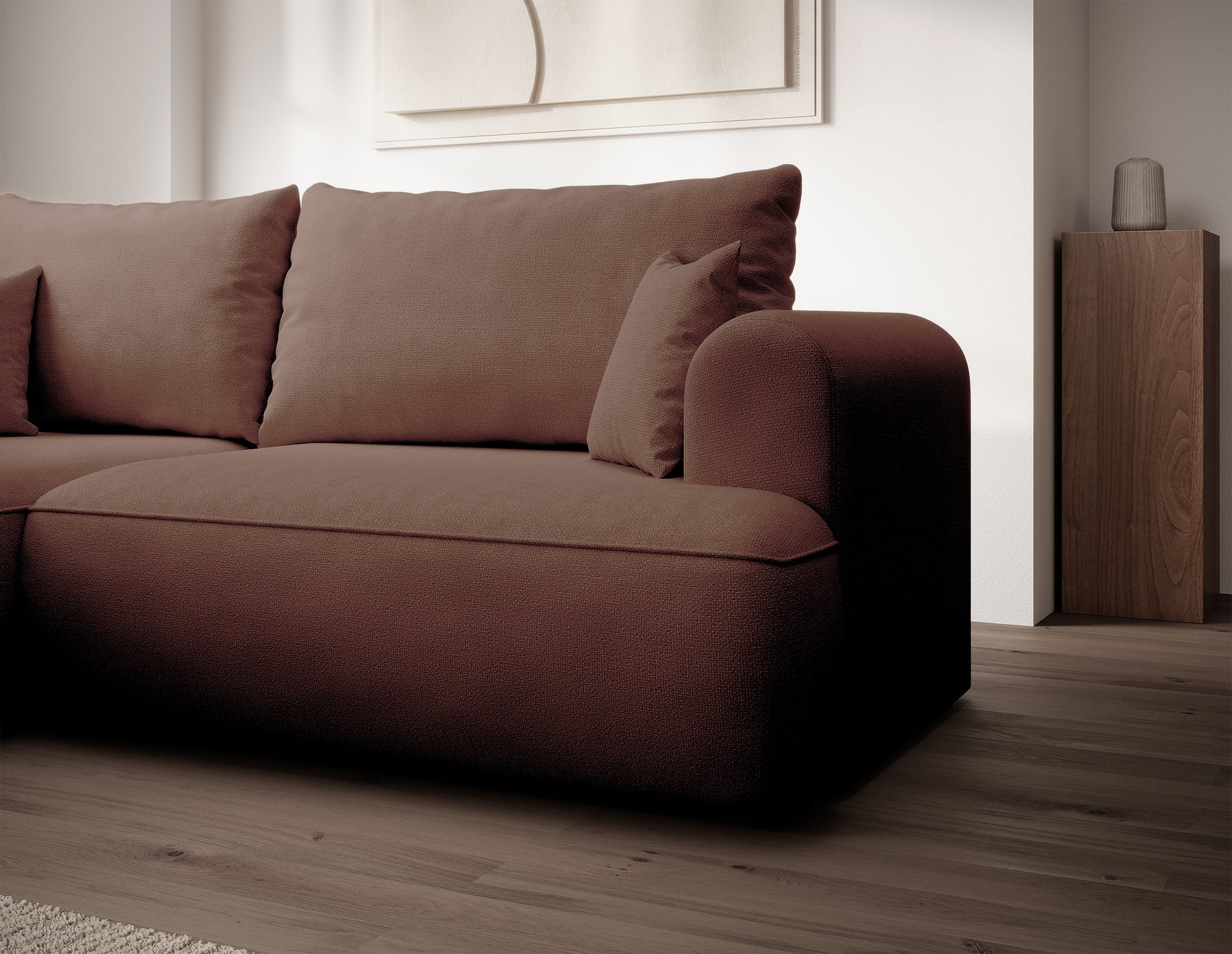 Dīvāns Ovors mini 238/93/156 cm Storm 54 - N1 Home