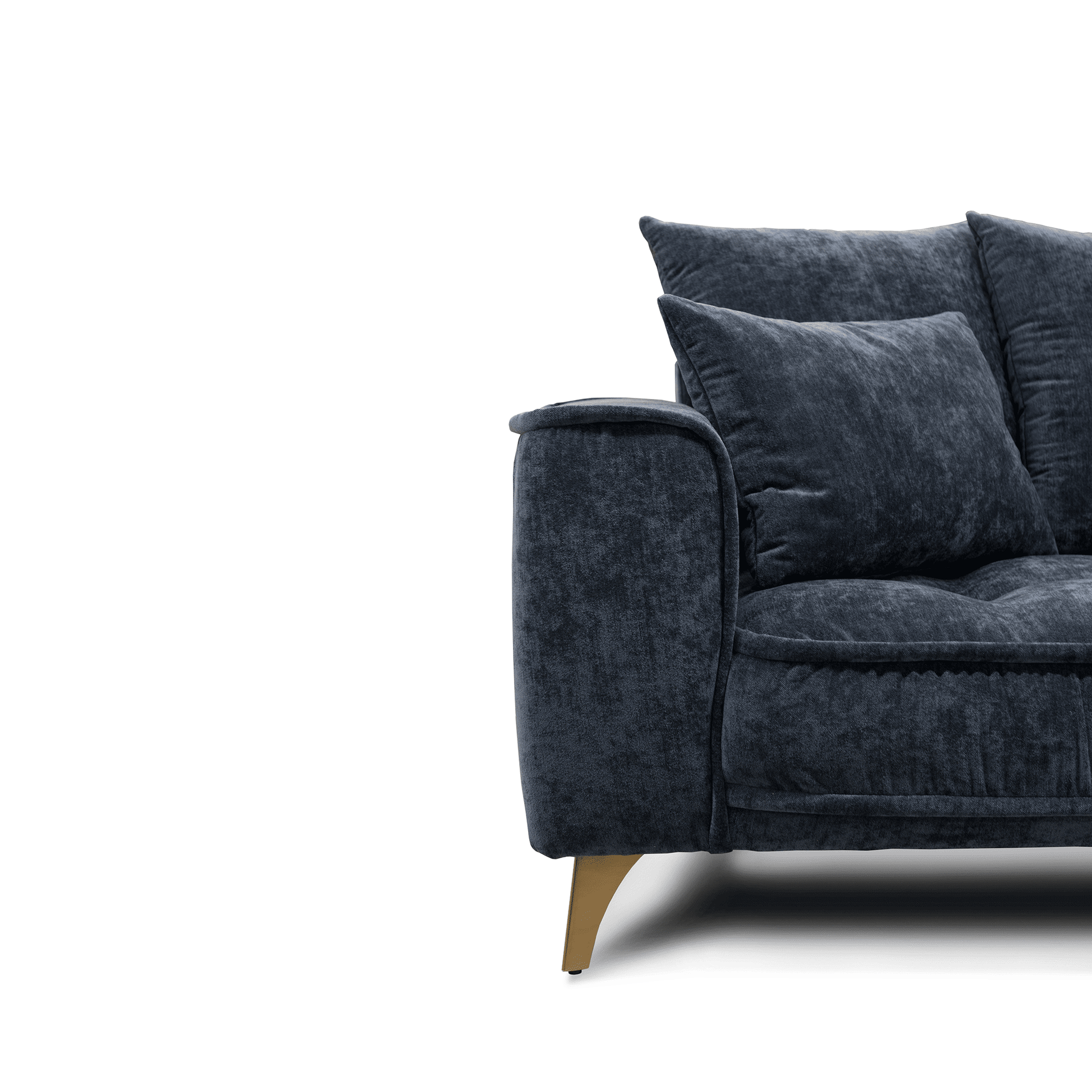 Dīvāns Belavio Befame 150-185/256-288/175-210 cm zils - N1 Home