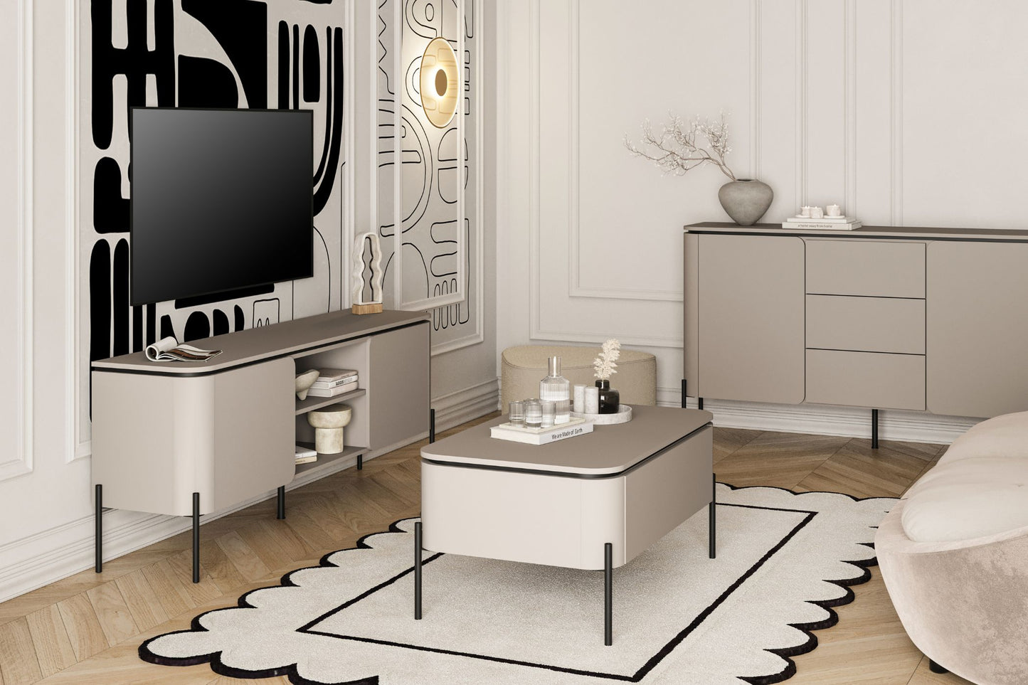 TV skapis Beltas 163/40/65 cm congo - N1 Home