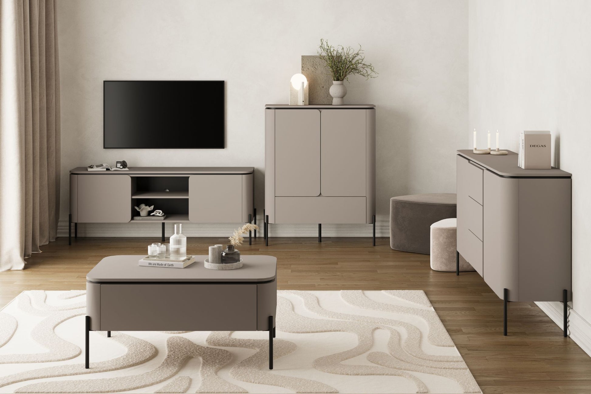 TV skapis Beltas 163/40/65 cm congo - N1 Home