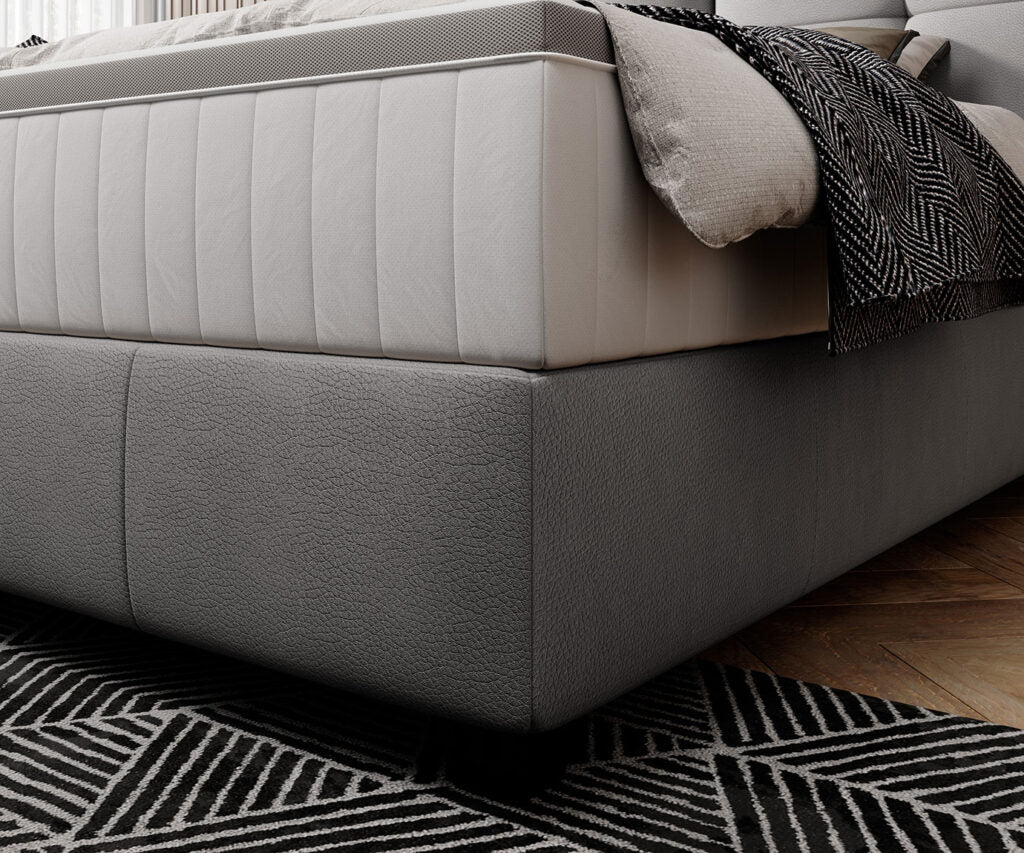 Gulta Cadi adā 140/160/180 x 200 cm pelēks - N1 Home