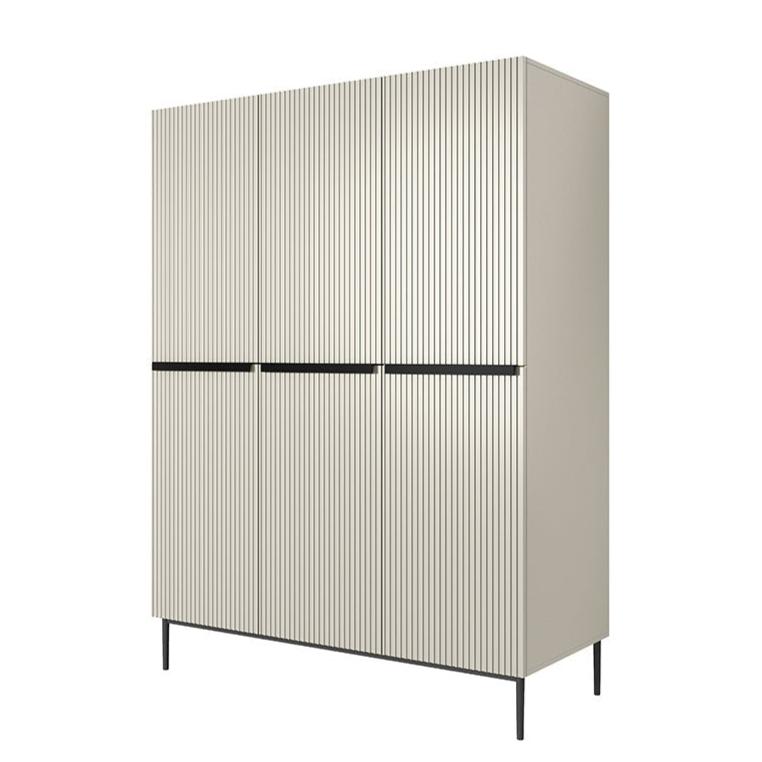 Skapis AUSTIN melns 150/220/62 kašmirs - N1 Home